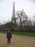 Catherine at the Eiffel Tower