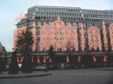 Cristmas Lights on Galeries Lafayette Departement Store