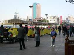 Catherine in front of 'Train'